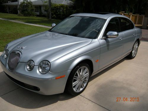2007 jaguar "s type"~navigation~moonroof~leather~83k~sport package~wholesale~fla