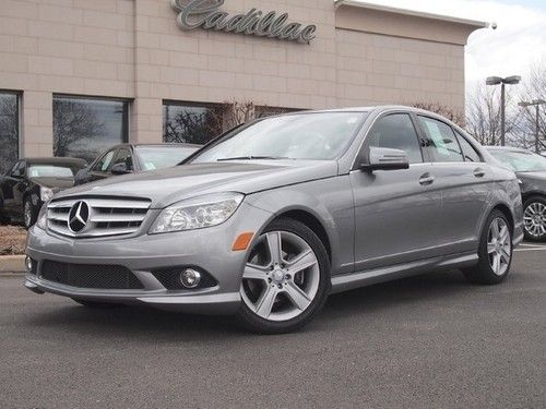 C300 sport 4matic premium pkg sunroof carfax certified low miles very clean