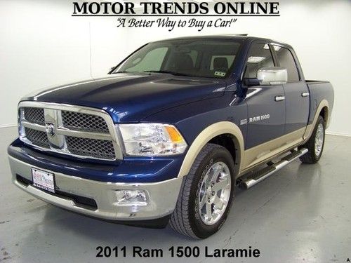 Laramie crewcab 5.7 navigation htd ac seats chromes 2011 dodge ram 1500 30k