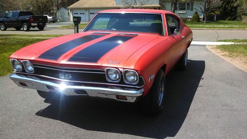 1968 chevelle with new frame on restoration