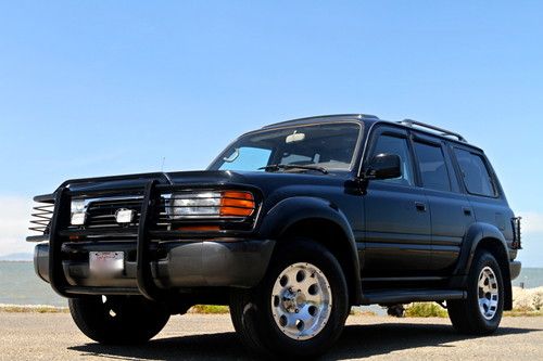 1997 toyota land cruiser 177k miles black brush guards, wheels, calif car no res