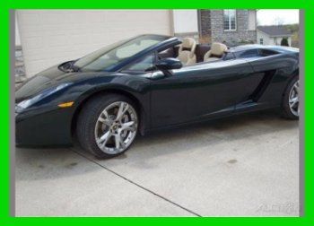 2006 lamborghini gallardo spyder 5l manual awd convertible premium leather seats