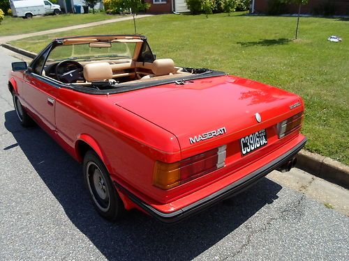 Sell used 1987 Maserati Biturbo Spyder Convertible Fuel ...