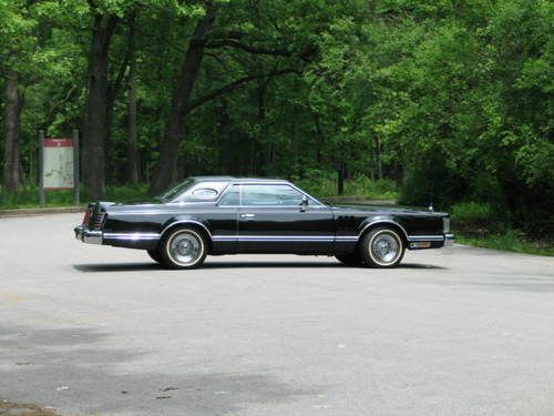 Beautiful total original triple black lincoln mark v with 9700 actual miles