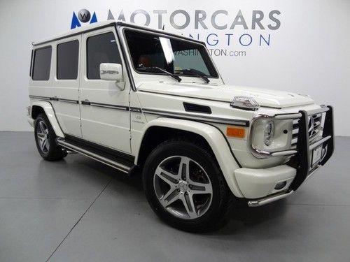Rare calcite white g55 amg rear dvd navigation xenon back up bluetooth loaded!!!