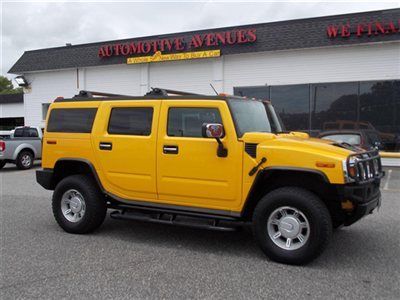 2003 hummer h2 moonroof dvd 3rd row seat clean car fax best price we finance