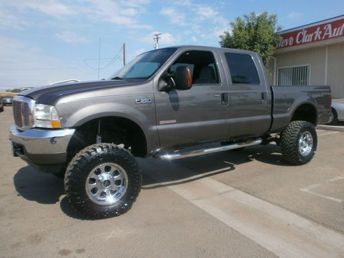 2004 ford f-350 crew-cab 4x4 lariat 60k miles "leather-rims-tires"**no reserve**