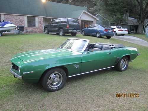 1969 chevrolet camaro convertible ss