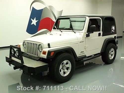 2004 jeep wrangler sport 4x4 hardtop 4.0l 5speed 25k mi texas direct auto