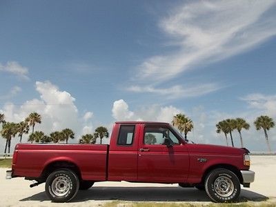 95 ford f-150 xl supercab - 5 speed - cold ac - runs out 100% -body is straight