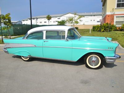 57 chevy bel air coupe*gorgeous condition*no rust*mint