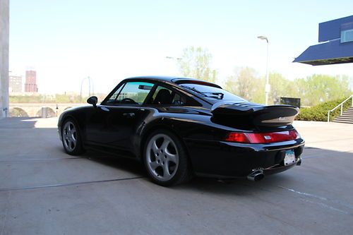 1996 porsche 911 turbo coupe black on black 2-door 3.6l