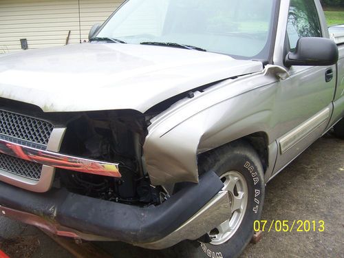 2004 chevrolet silverado 1500 ls standard cab pickup 2-door 5.3l (wrecked)