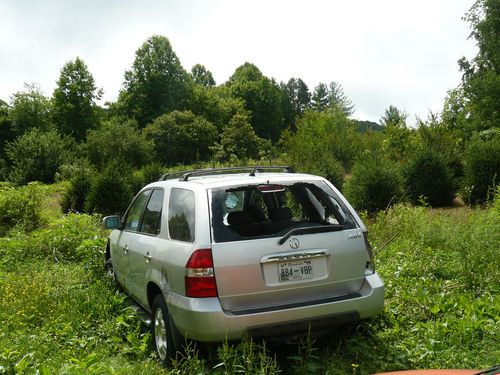 2001 acura mdx base sport utility 4-door 3.5l clear title wrecked pass. side