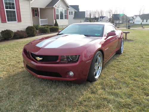 2011 red jewel tint chevrolet camaro 2 lt coupe 2-door 3.6l loaded with extras