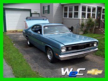 340 duster*automatic*rotisserie restoration just completed*ice blue poly