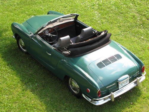 1968 volkswagen karmann ghia convertible. no reserve.