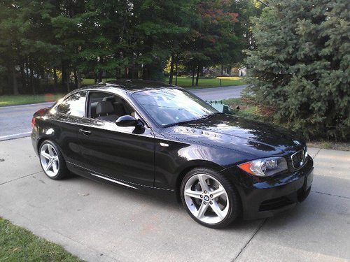 2008 bmw 135i coupe 2-door 3.0l twin turbo black automatic