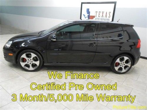 07 gti leather heated seats sunroof certified warranty finance texas