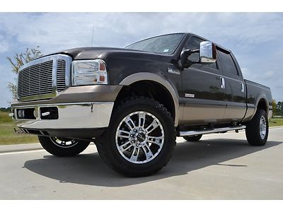 2006 ford f-350 crew cab lariat fx4 diesel roof 20" wheels