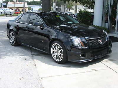 11 cts-v black black leather navigation panel roof 6.2 liter supercharged 6 sp