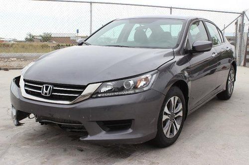 2013 honda accord lx sedan damaged salvage loaded economical only 5k miles l@@k!