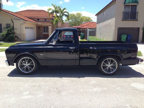 1967 chevrolet c-10, ps, pdb, cold ac, older frame off restoration, black beauty