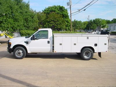 2008 ford f350 service truck utility 11ft bed lift gate top open fleet serviced