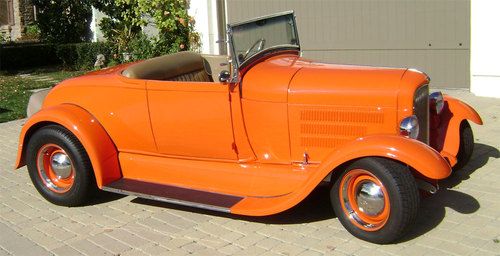1929 ford roadster, original henry steel full fender body, crate 350 ramjet fi