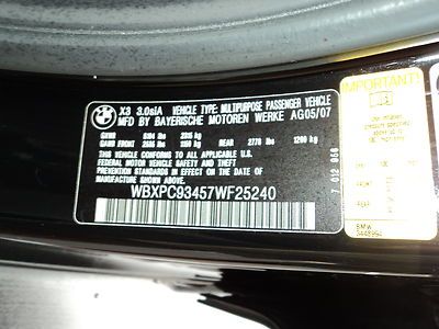 2007 BMW X3 SUPER CLEAN! LOW MILES! BLACK ON BLACK, US $17,400.00, image 20