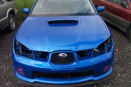 2006 subaru wrx sti body-theft recovery-complete shell good title parts or fix