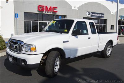 Ford ranger xlt low miles truck gasoline 4.0l v6 sohc white