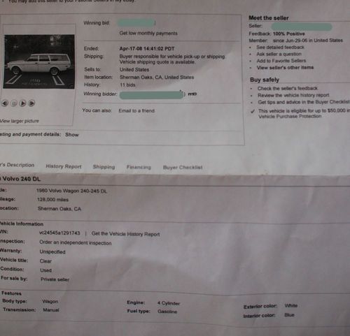 1980 VOLVO 240 WAGON - LOW MILES - CALIFORNIA CAR - NO WINTERS - MANUAL STANDARD, US $9,999.99, image 23