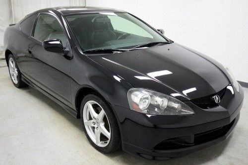 Black acura rsx type-s i-vtec 4 cyl 2.0 manual sunroof leather we finance