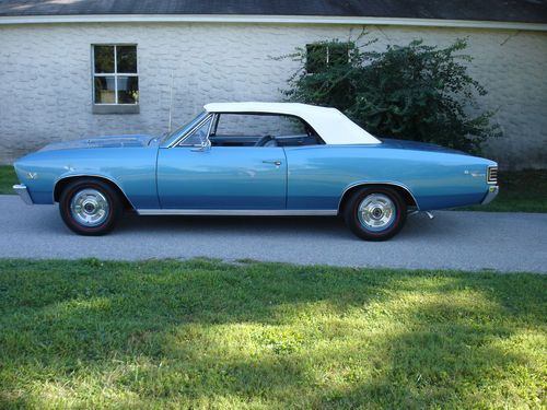 1967 chevrolet chevelle super sport ss, 396/325, 2 speed power glide, frame-off