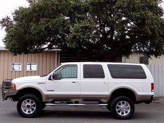 2000 white limited 7.3l v8 4x4 lifted heated dvd leather power stroke ltd