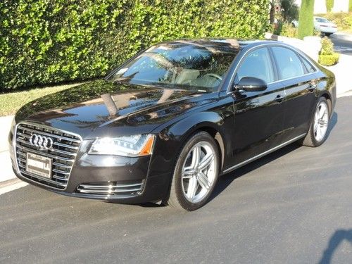 2013 audi a8 4.0l quattro tiptronic, phantom black, 5k miles, like new!!!