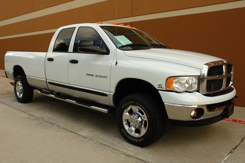 05 dodge ram 2500 slt quad cab legendary 5.9l diesel long bed 4wd one owner