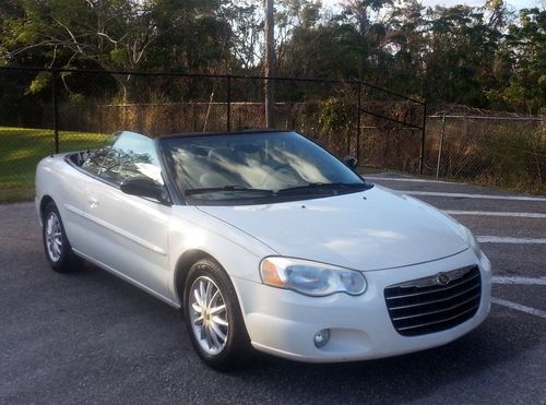 2005 chrysler sebring convertible touring - 75k miles - fl car - leather -+clean