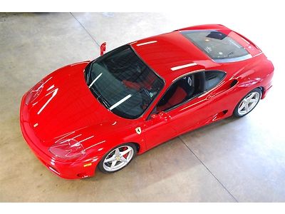 2004 ferrari 360 6spd - carbon racing seats, full service records, crazy clean