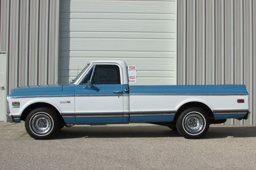 1971 chevrolet chevy c10 cheyenne long bed pickup truck v8 automatic