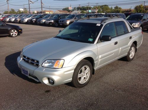 2006 subaru baja silver black manual trans leather tow hook all wheel drive awd