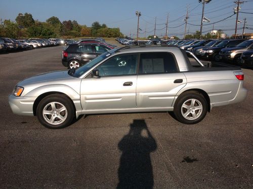 2006 SUBARU BAJA SILVER BLACK MANUAL TRANS LEATHER TOW HOOK ALL WHEEL DRIVE AWD, image 3