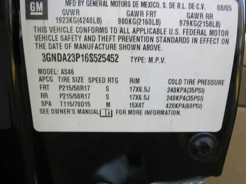 2006 Chevrolet HHR LT Great Condition Fully loaded LEATHER SUNROOF CHROME RIMS, image 10