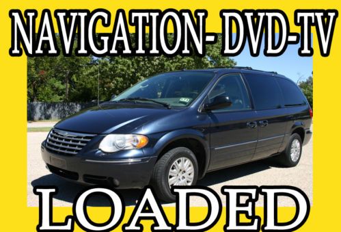 Town &amp;country lwb 4dr wgntouring navigation leather tv/dvd fully loaded v6 3.8l