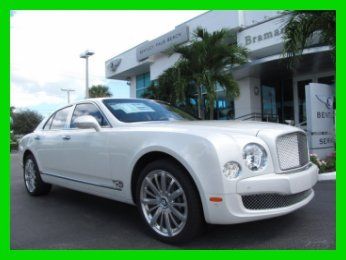 13 ghost white 6.8l v8 mulsanne *mulliner specification *veneered picnic tables