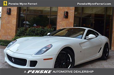 2010 ferrari 599 gtb hgte white avus penske wynn ferrari 702-770-2000 las vegas