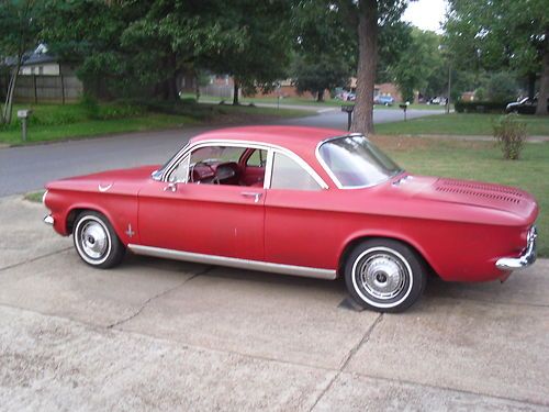 1962 Corvair Monza 900 red,2 door, image 2