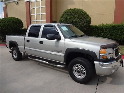 Sle  2wd low miles crew cab truck automatic diesel 6.6l v8 fi turbo silver birch