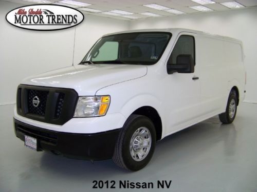 2012 nissan nv s hd low top 5.6 v8 cargo media inputs vinyl seats 20k houston